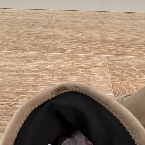 Miu Miu Taupe Suede Platform Ankle Booties - Picture 7 of 9